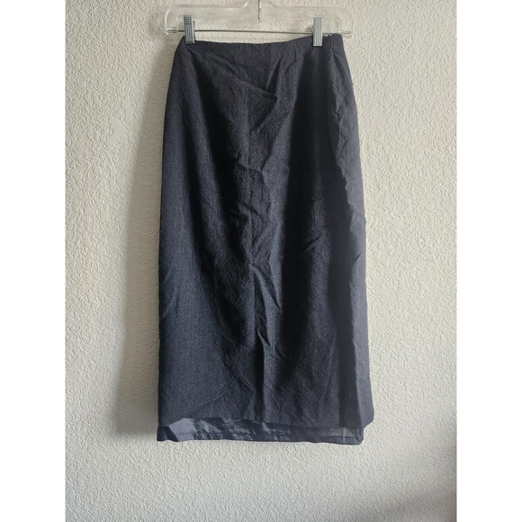 Y2k Talbots Buckle Wool Skirt Women's Size 4 Petite - Picture 1 of 12